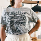 Produktbild Draktränaren - Night Fury Sketch T-shirt grå