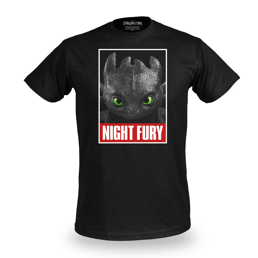 Produktbild Draktränaren - svart Night Fury Poster T-shirt
