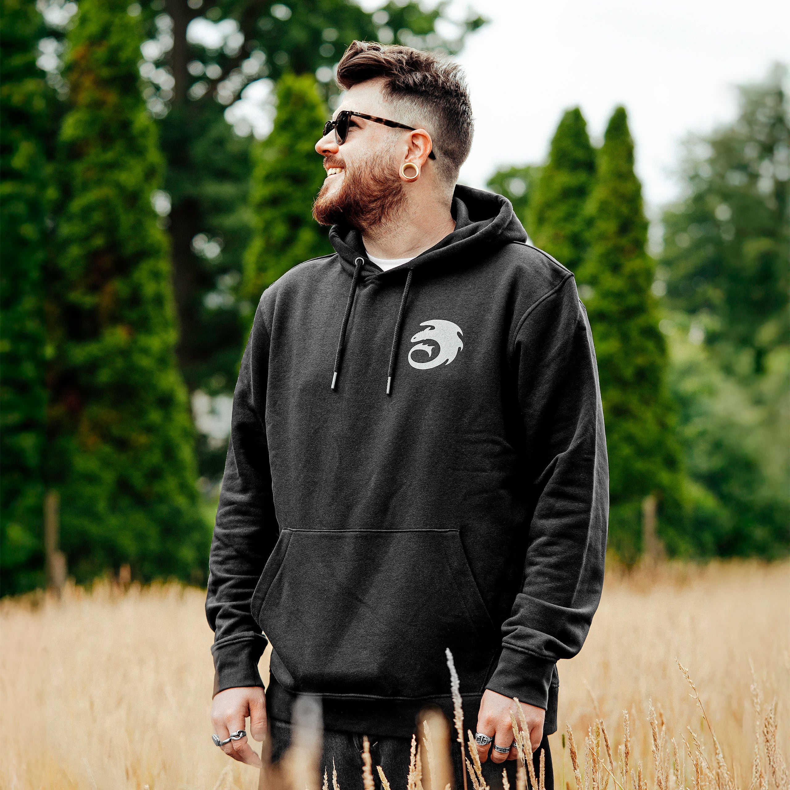 Produktbild Draktränaren - Night Fury Legend svart hoodie