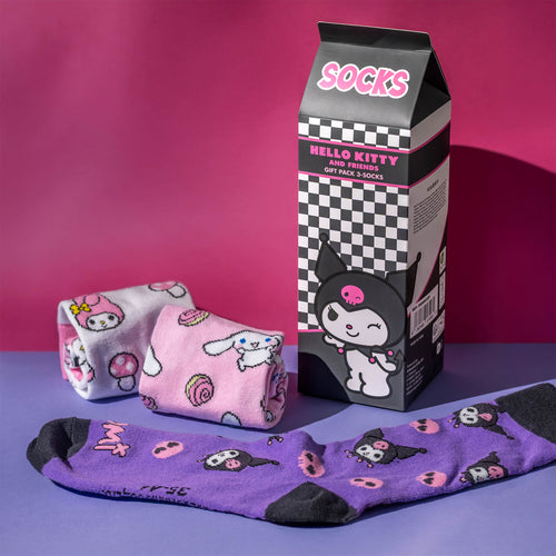 Produktbild Sanrio - Hello Kitty and Friends 3-pack strumpor i presentask