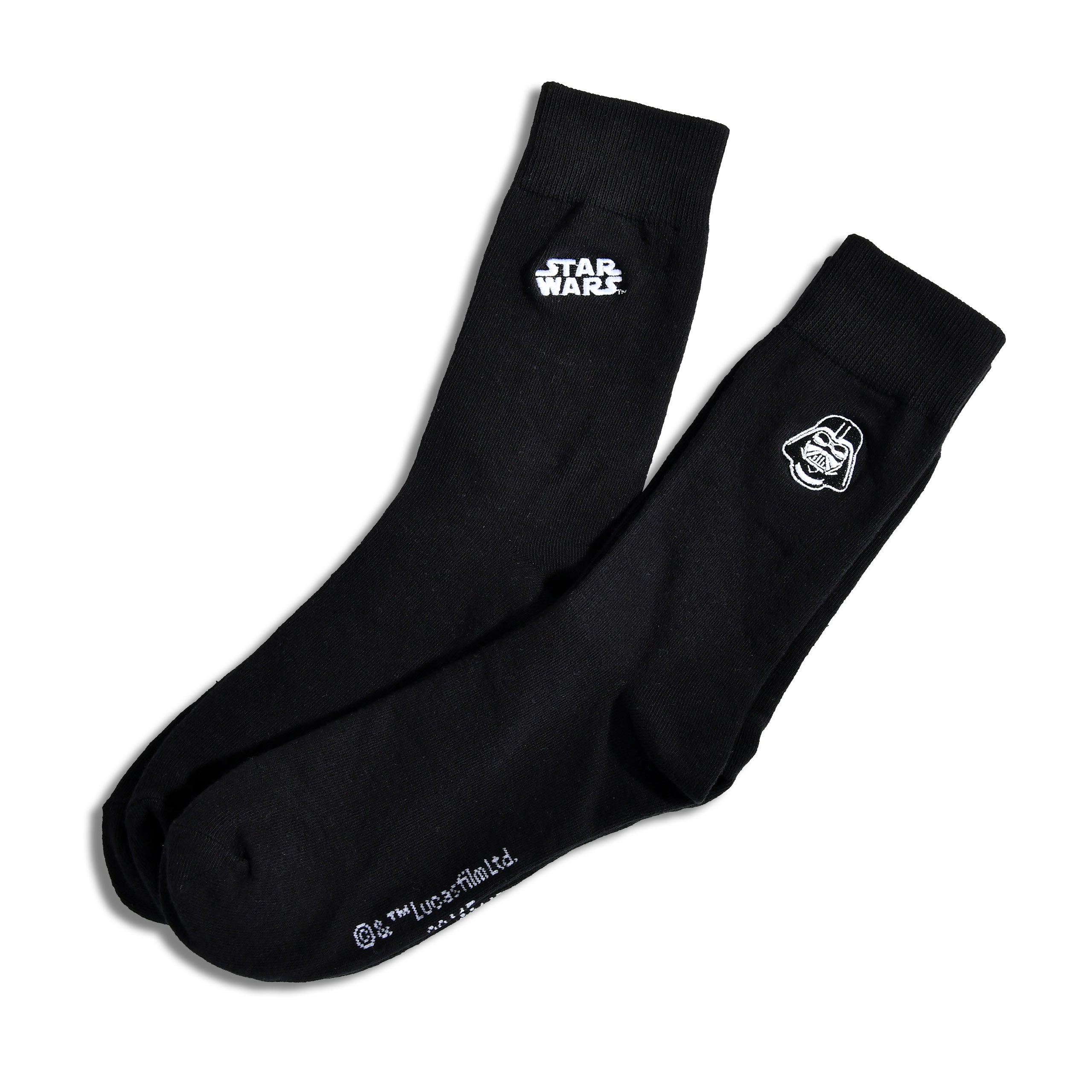 Produktbild Star Wars - Darth Vader logostrumpor 2-pack svart