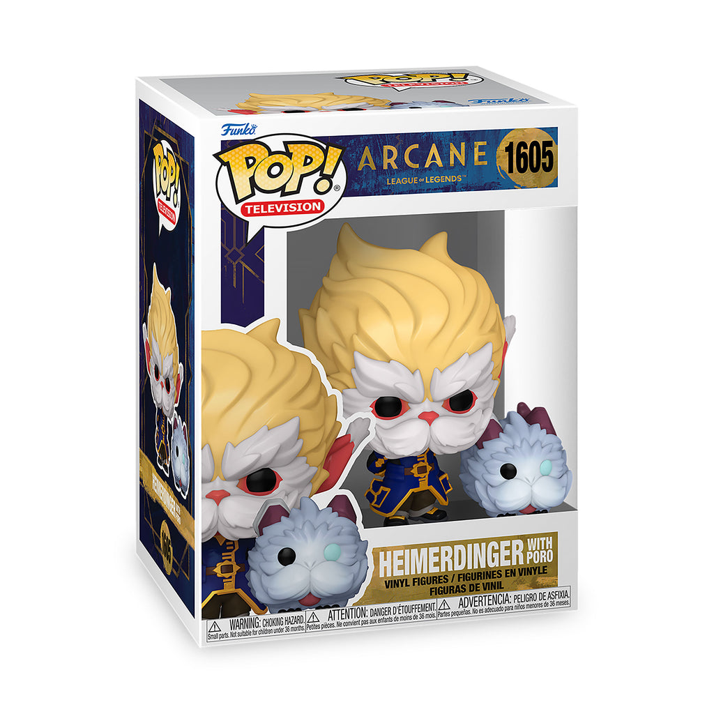 Produktbild League of Legends: Arcane - Heimerdinger med Poro Funko Pop Figur