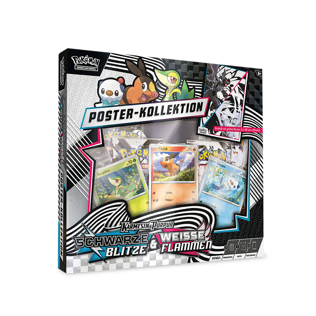 Produktbild Pokemon - Svarta Blixtrar och Vit Flamma Samlarkortlåda med Poster
