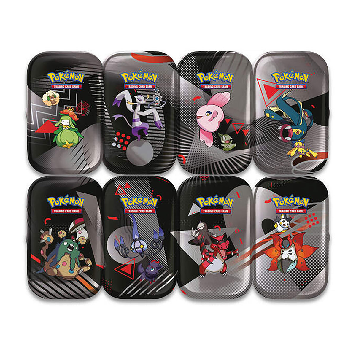 Produktbild Pokemon - Svarta Blixtar & Vit Flamma Samlarkort Tin Box 8er Display