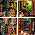 Produktbild Darkness Common Room Book Nook modellbyggsats i trä för Harry Potter-fans