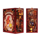 Produktbild Flame Common Room Book Nook byggsats i trä för Harry Potter-fans