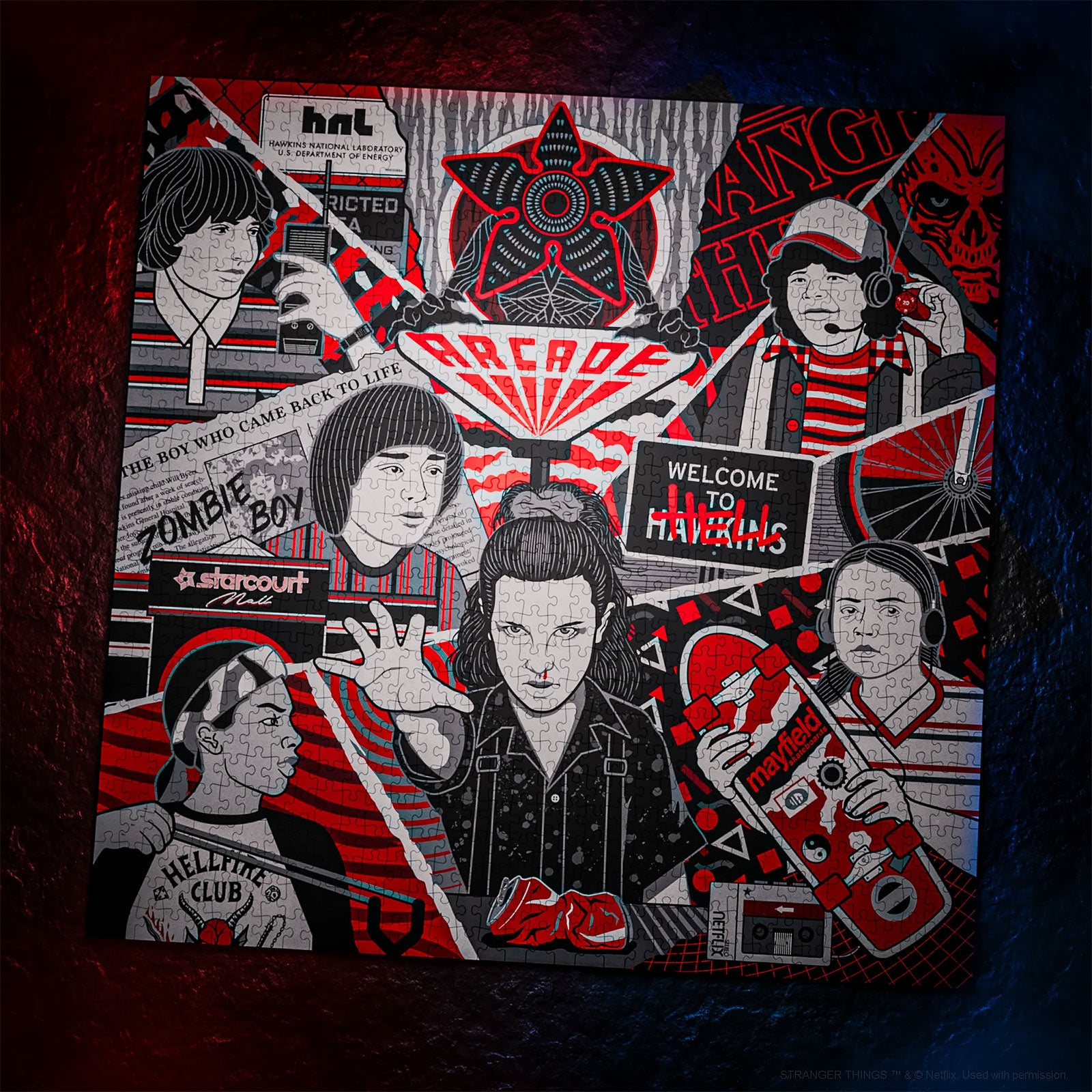 Produktbild Stranger Things - Upside Down Premium-pussel