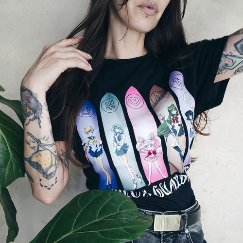 Produktbild Sailor Moon - Sailor Guardians Outer Senshi svart T-shirt