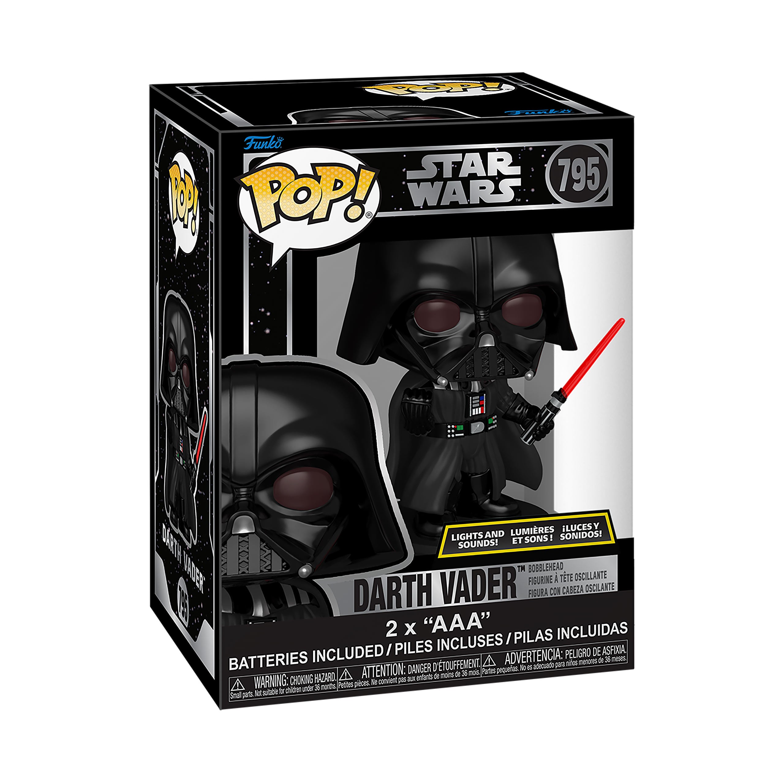 Produktbild Darth Vader Funko Pop bobblehead med ljus och ljud - Star Wars