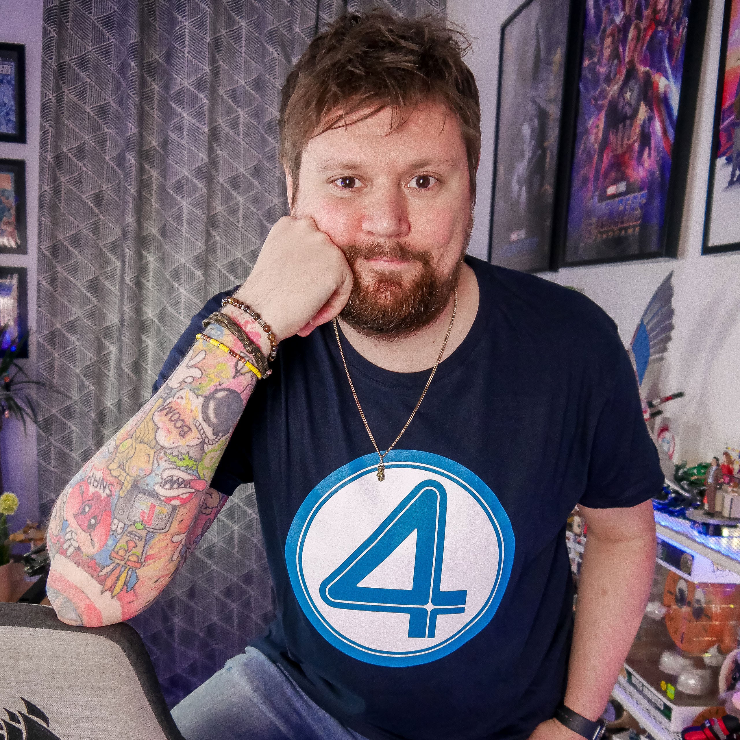 Produktbild Fantastic Four - Emblem T-shirt svart