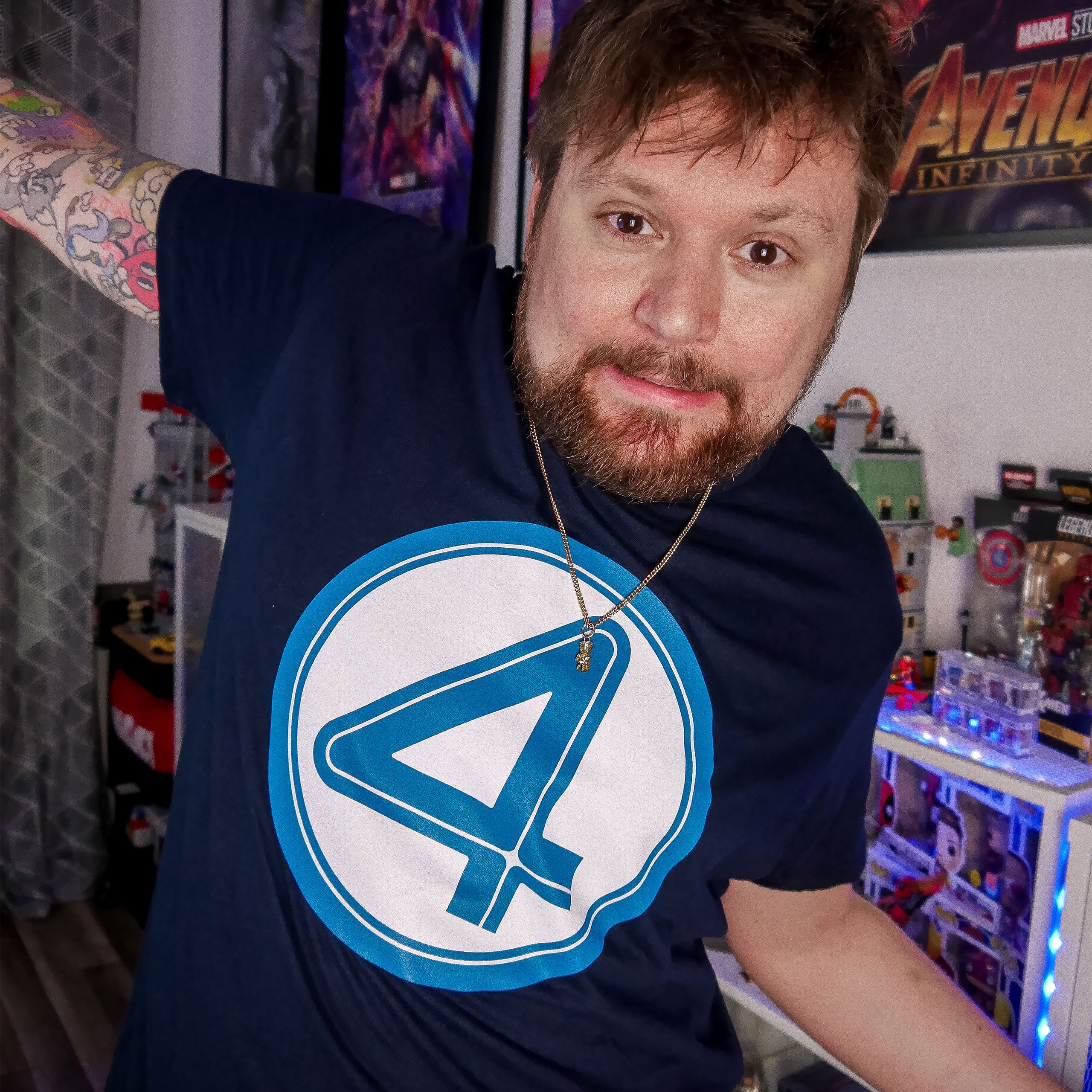 Produktbild Fantastic Four - Emblem T-shirt svart