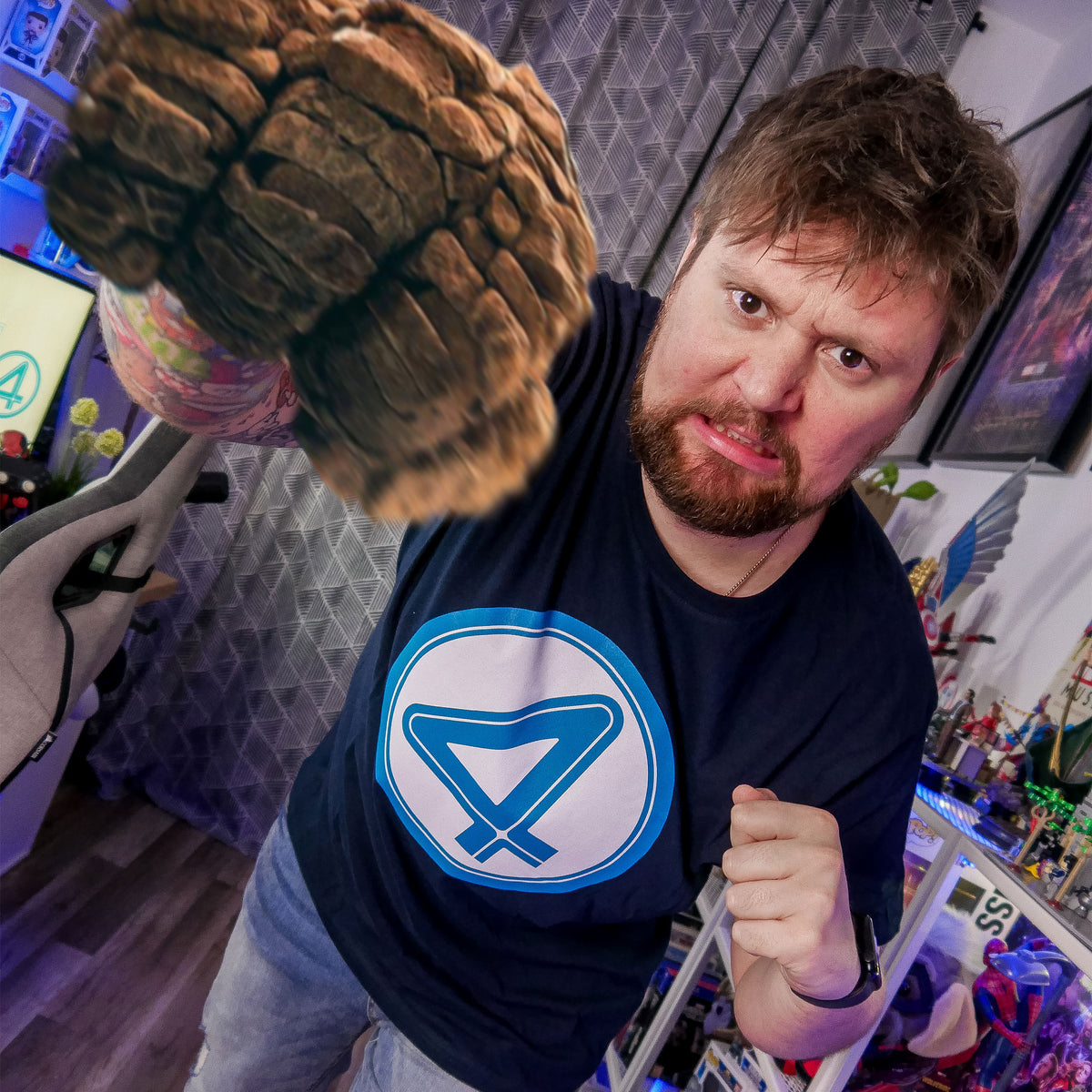 Produktbild Fantastic Four - Emblem T-shirt svart