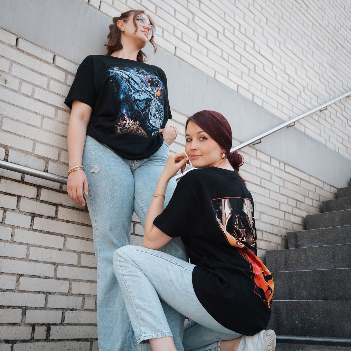 Produktbild Star Wars - Galaxy Ship Poster T-shirt svart