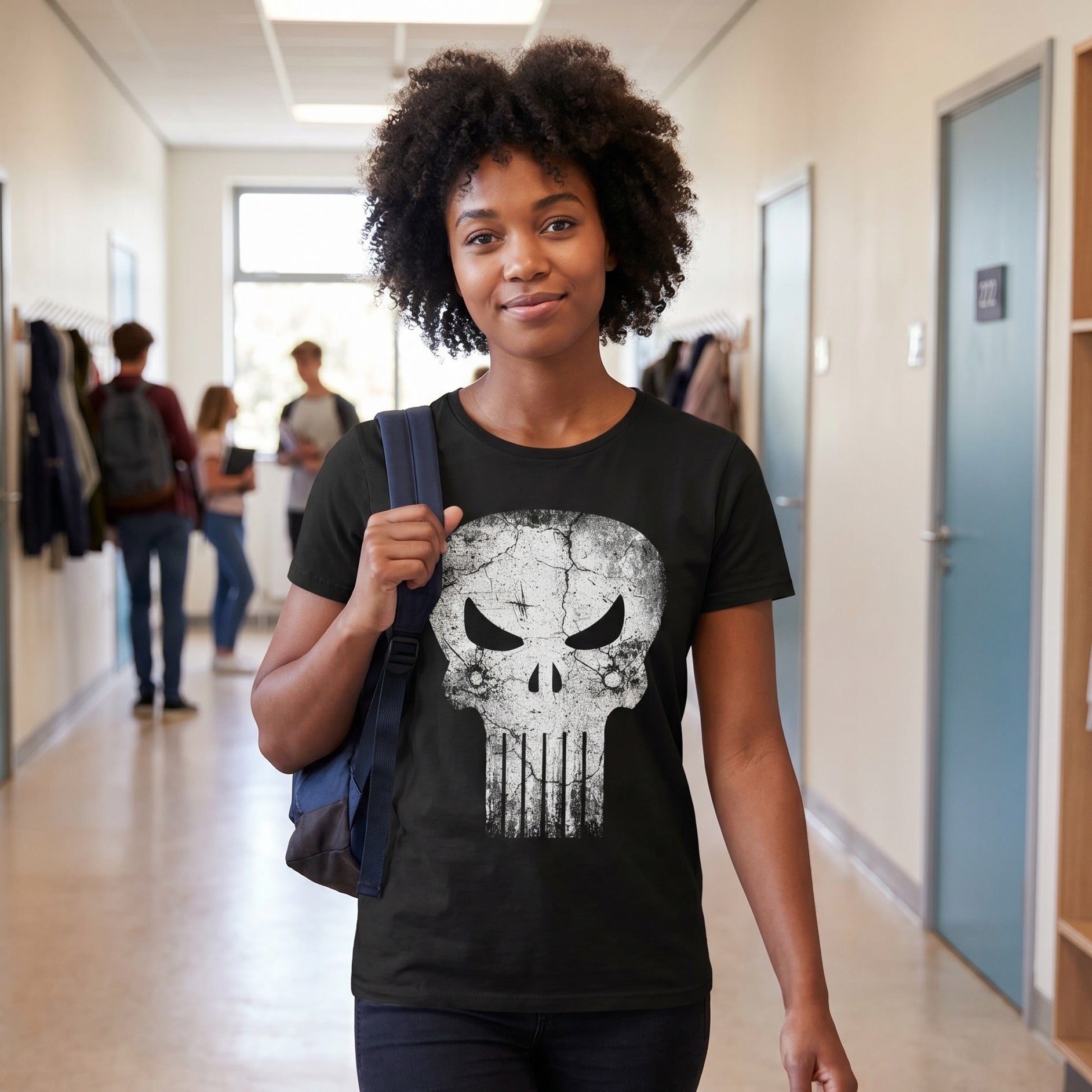 Produktbild Punisher - Skull Bullets Logo T-shirt svart
