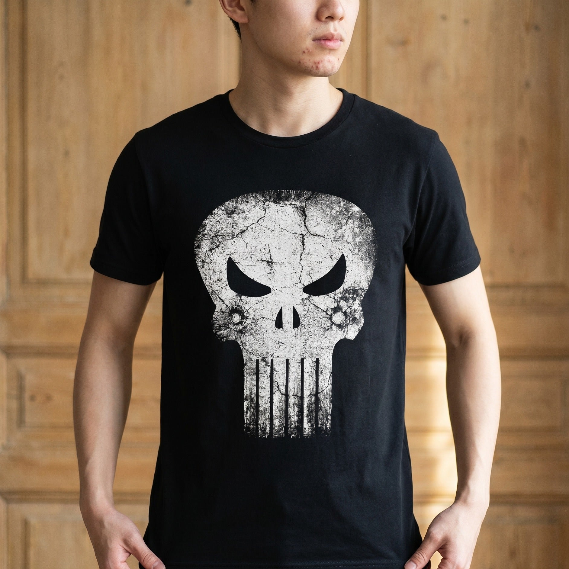 Produktbild Punisher - Skull Bullets Logo T-shirt svart