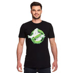 Produktbild Ghostbusters - Glow in the Dark Slime Logo T-shirt Svart