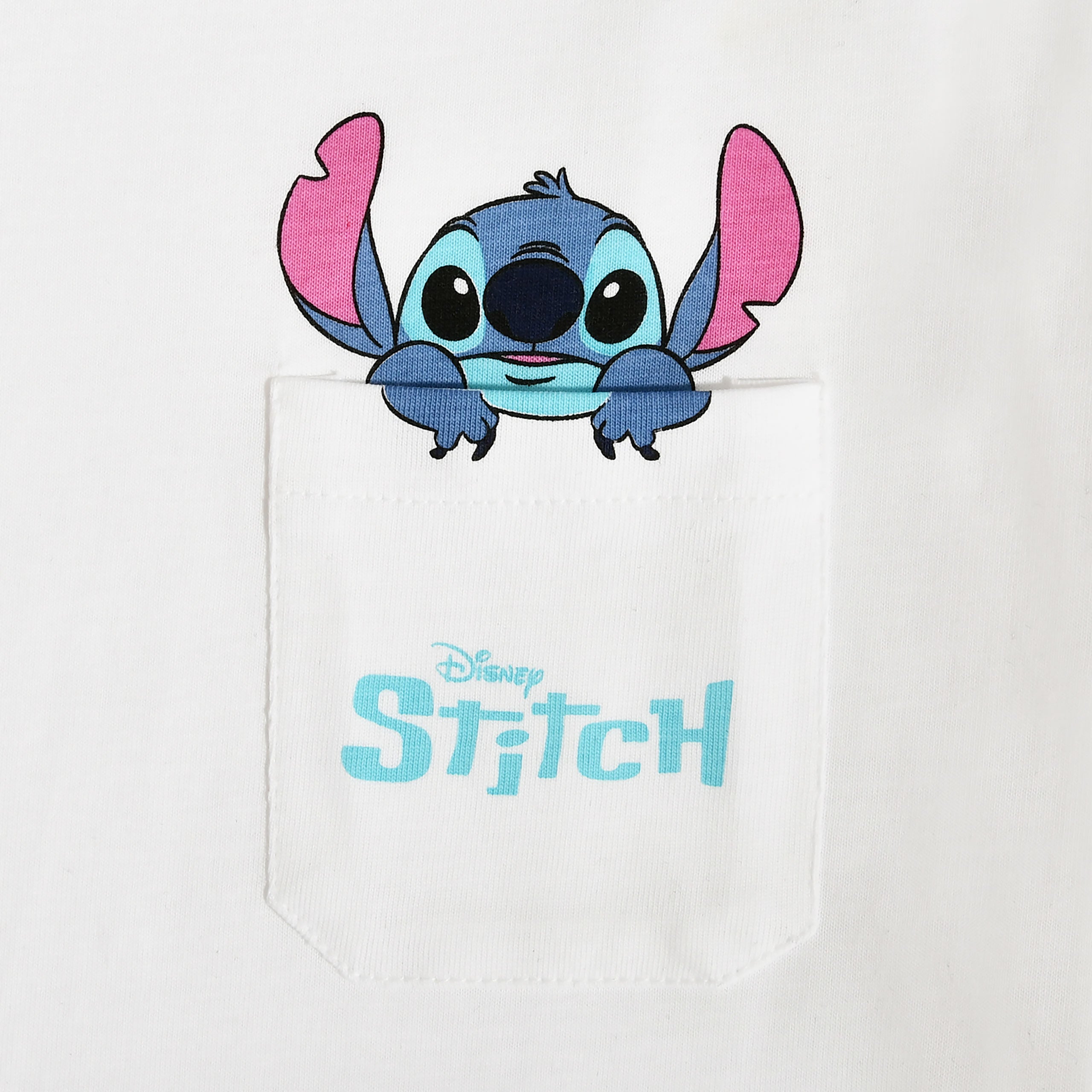 Produktbild Stitch Ficka T-shirt vit - Lilo & Stitch