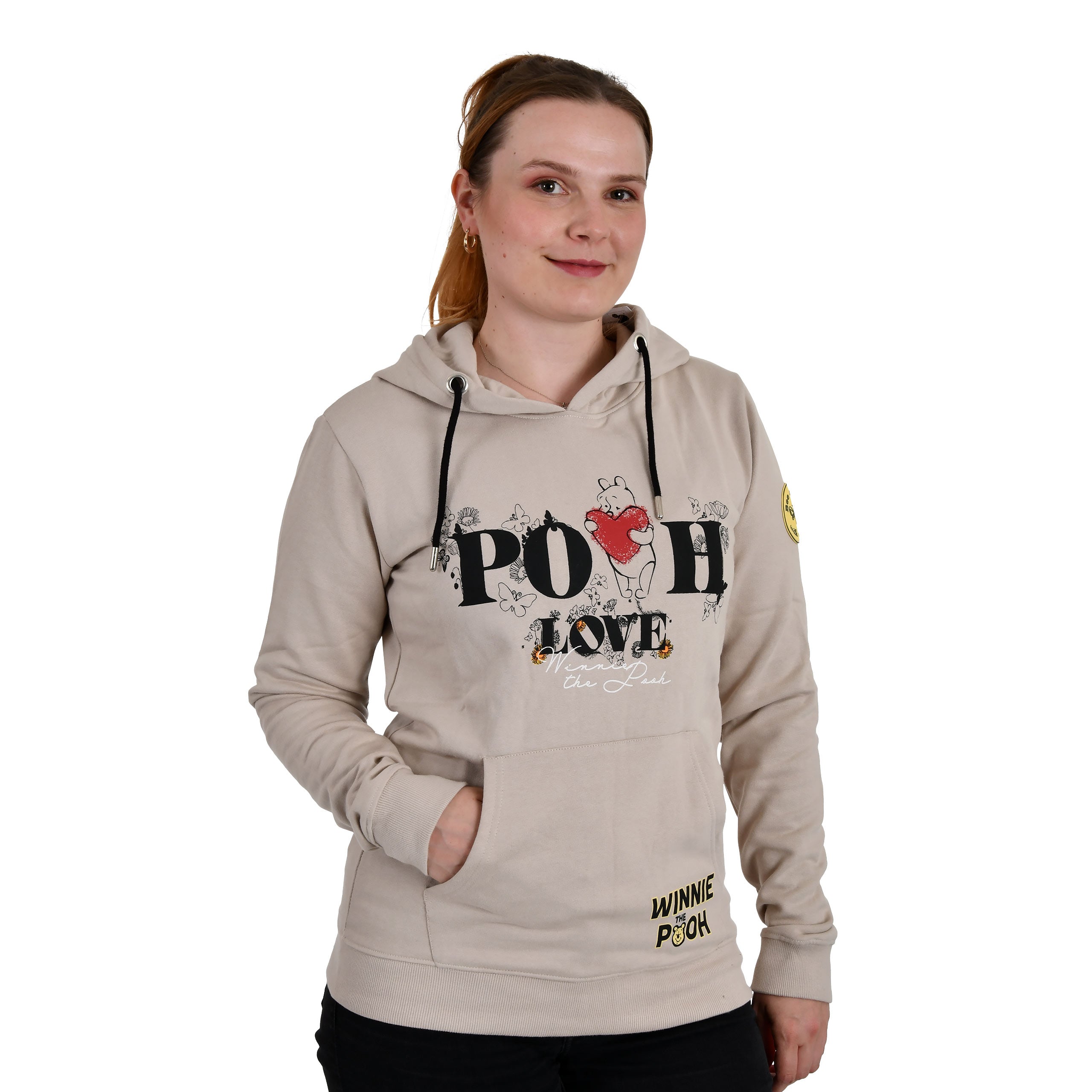 Produktbild Nalle Puh - Pooh Love Huvtröja beige