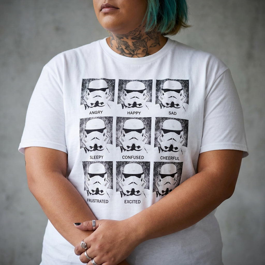 Produktbild Stormtrooper Multiface T-shirt vit - Star Wars