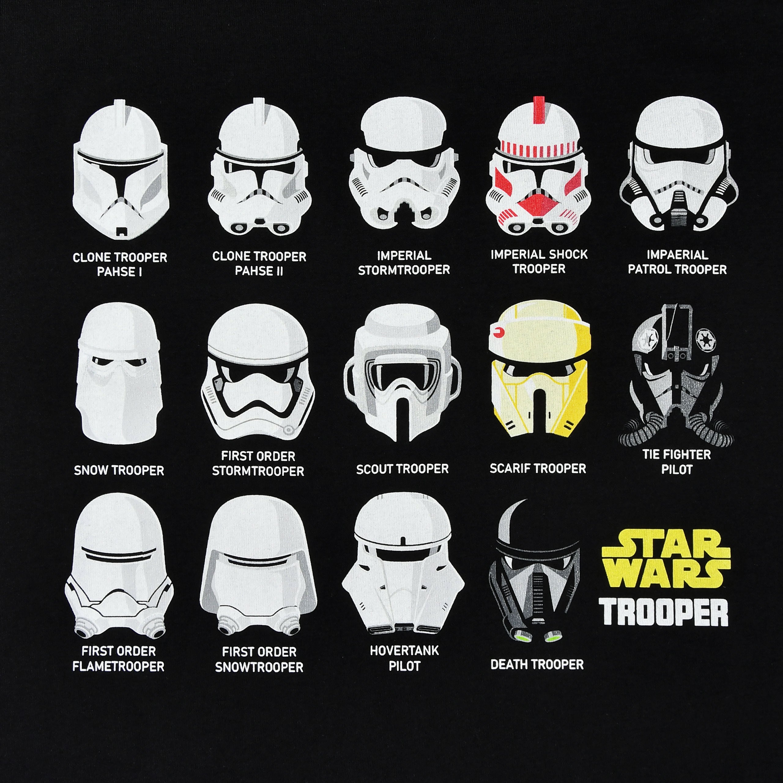 Product image Stormtrooper Helmet Collage T-shirt black - Star Wars