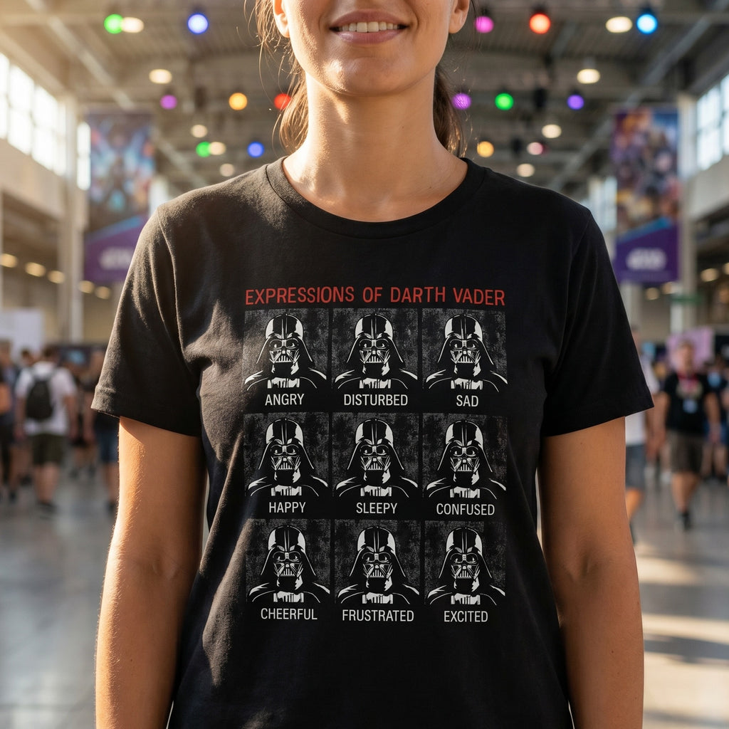 Produktbild Star Wars - Vader Expressions svart T-shirt