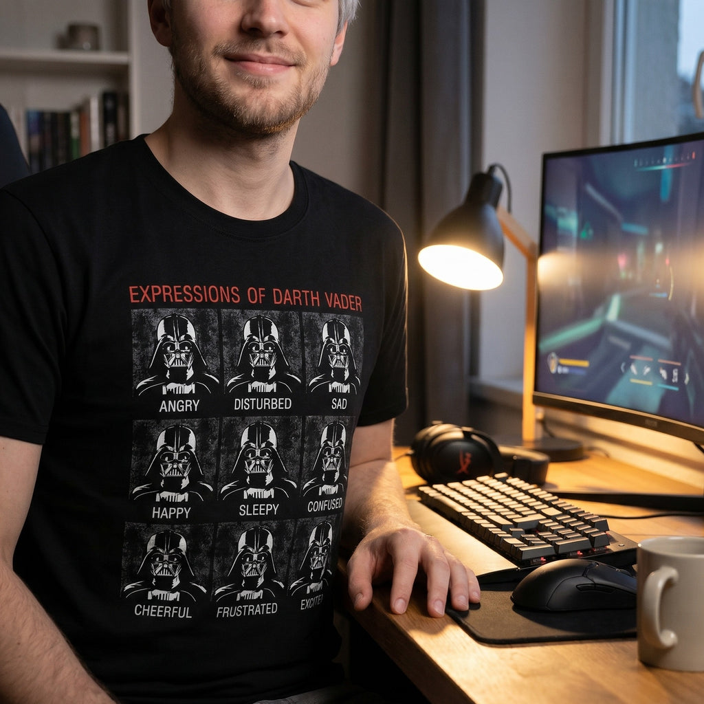 Produktbild Star Wars - Vader Expressions svart T-shirt