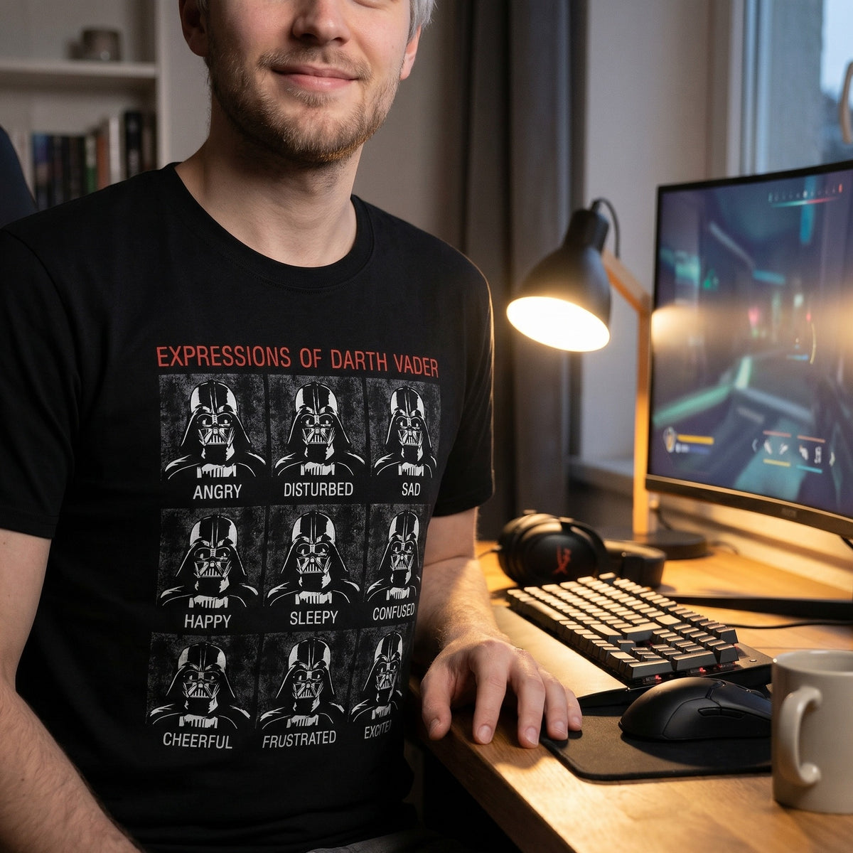 Produktbild Star Wars - Vader Expressions svart T-shirt