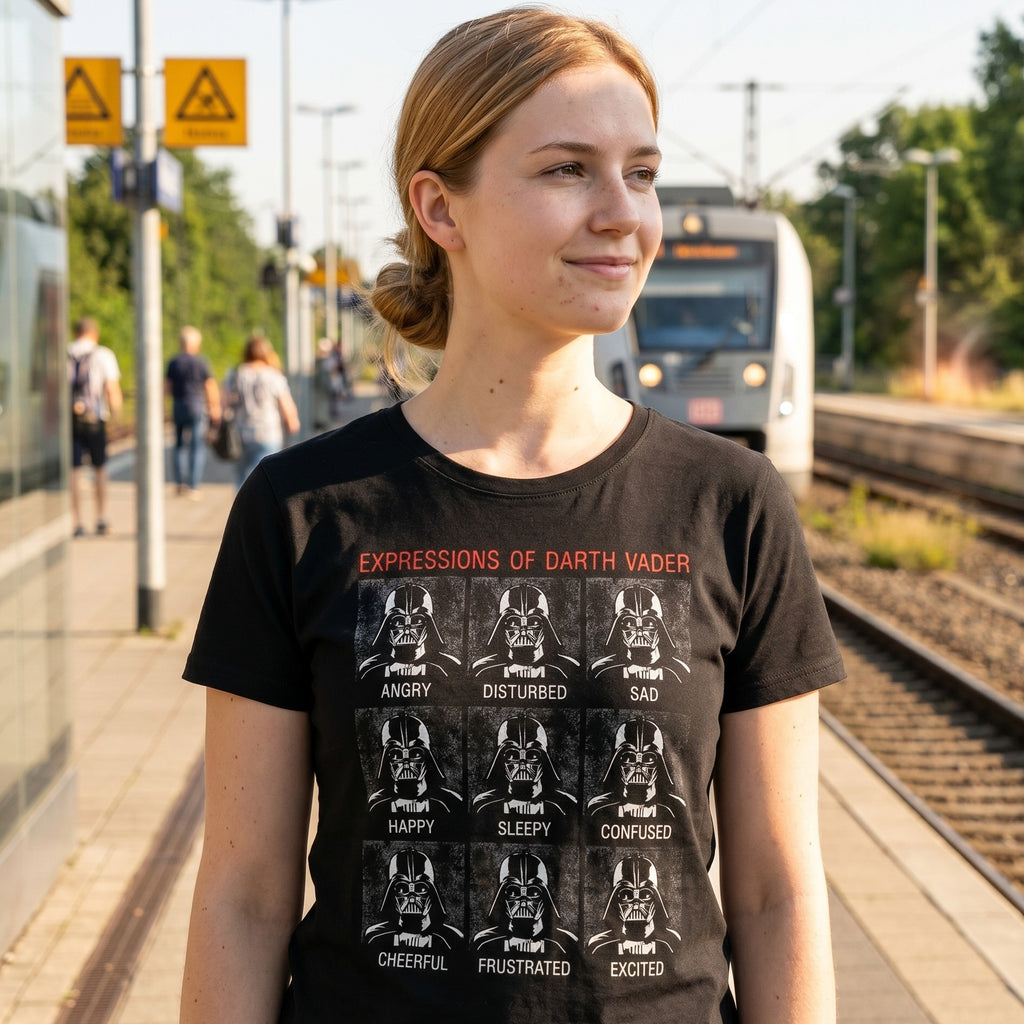 Produktbild Star Wars - Vader Expressions svart T-shirt