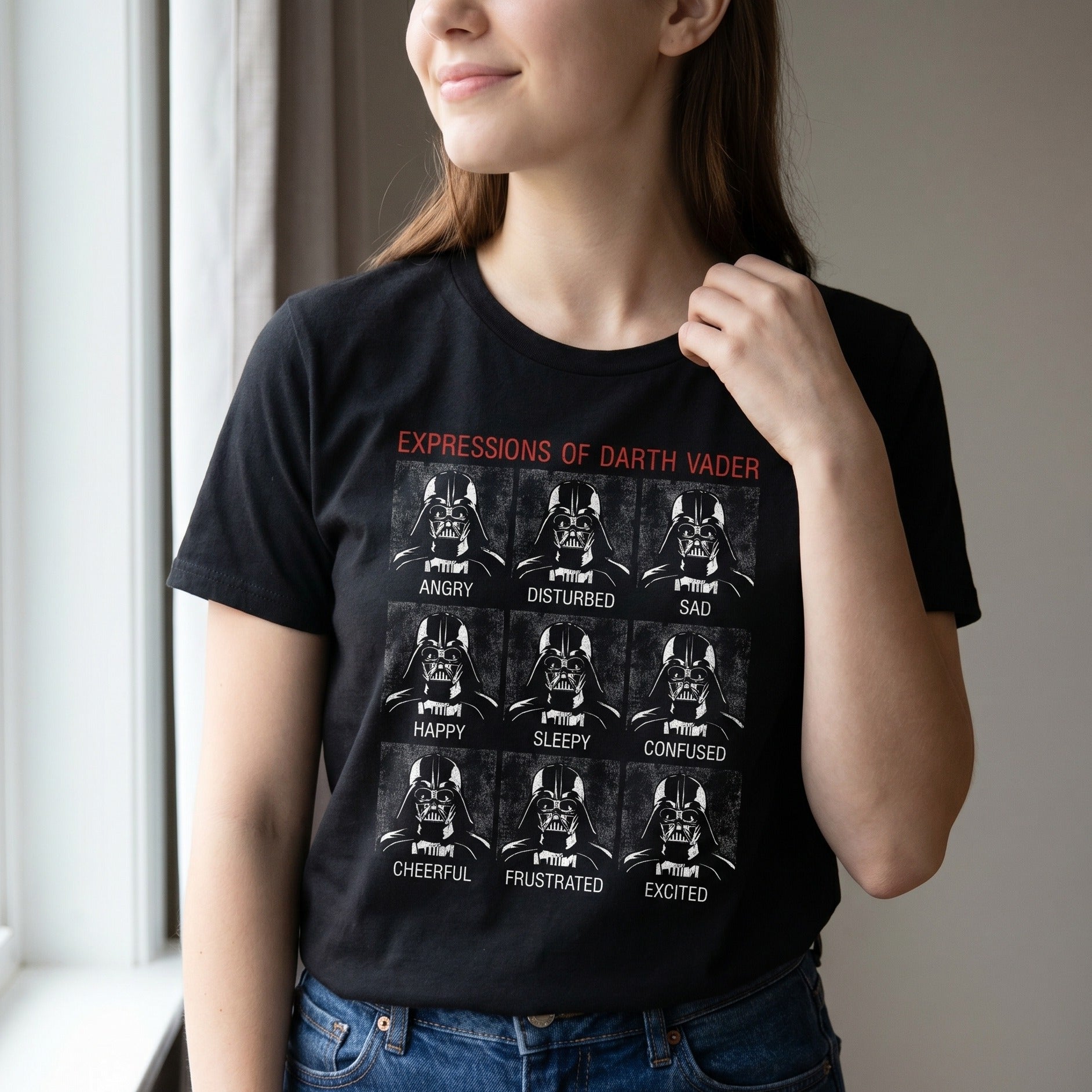 Produktbild Star Wars - Vader Expressions svart T-shirt