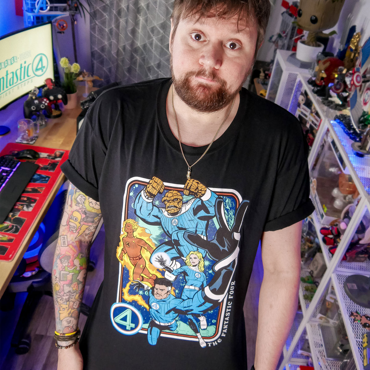 Produktbild Fantastic Four - Karaktärer T-Shirt svart