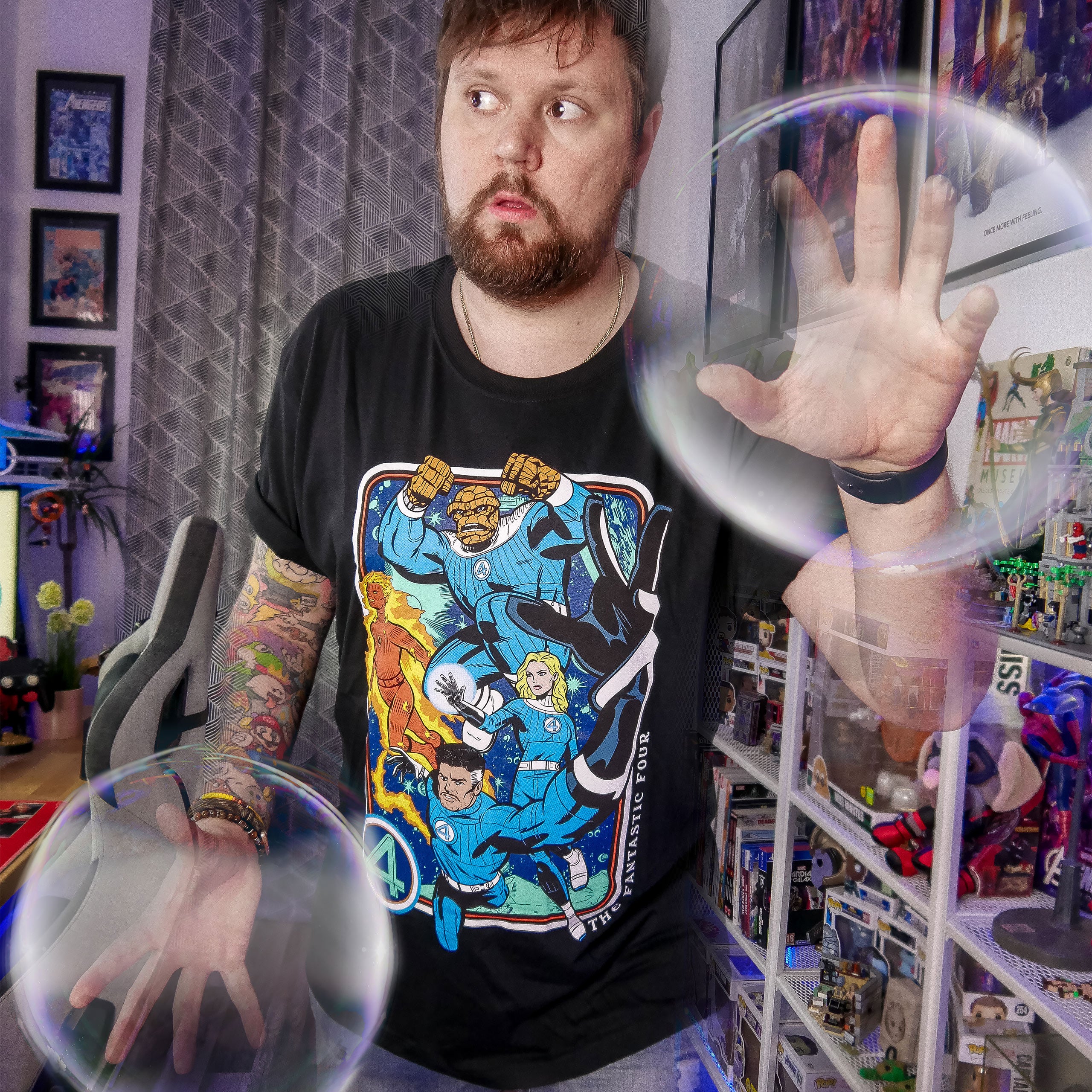Produktbild Fantastic Four - Karaktärer T-Shirt svart