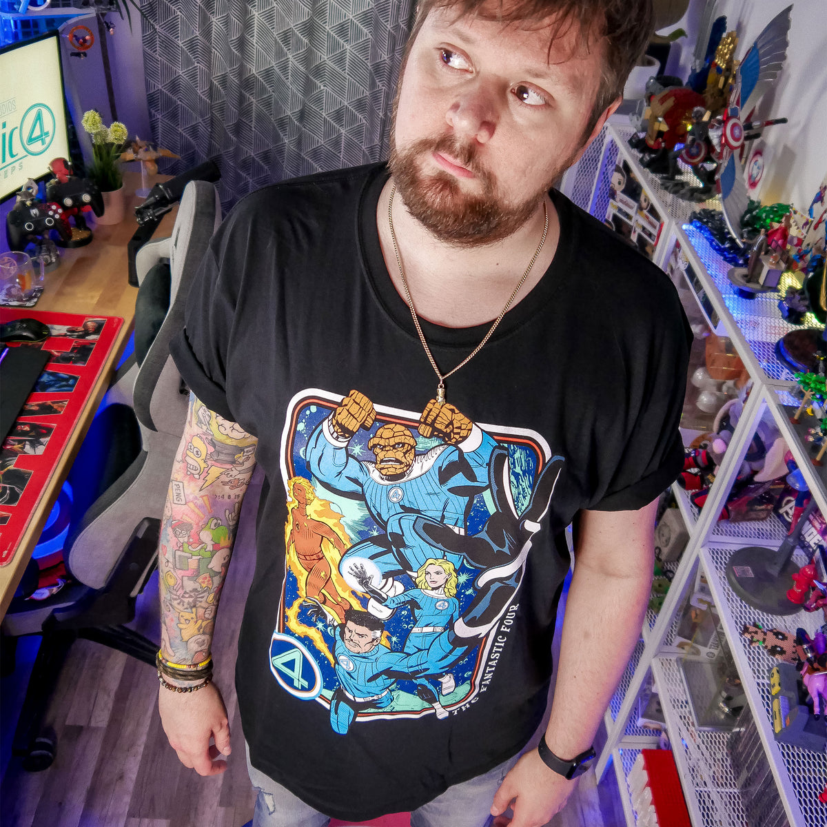 Produktbild Fantastic Four - Karaktärer T-Shirt svart