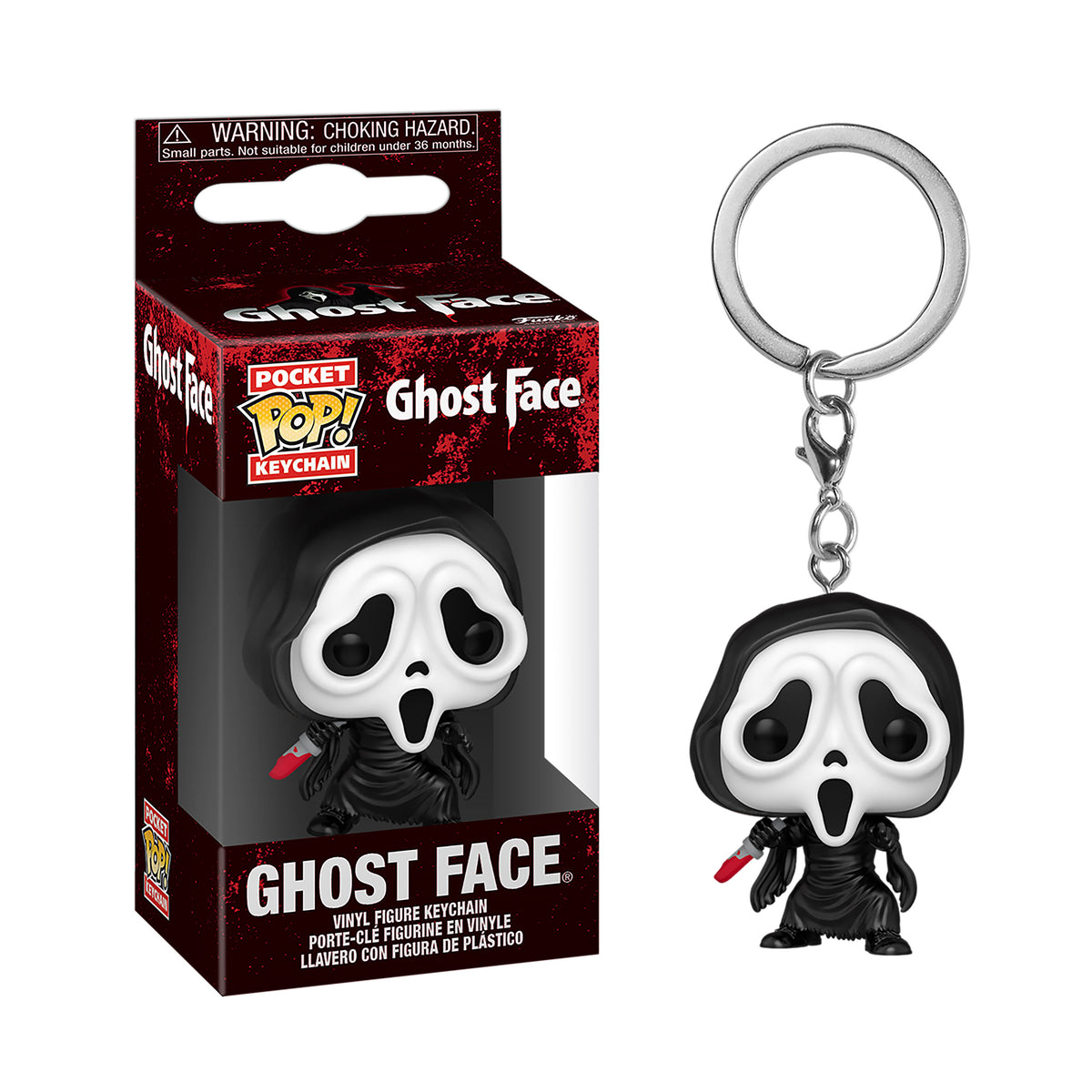 Produktbild Ghost Face Funko Pop Nyckelring - Scream