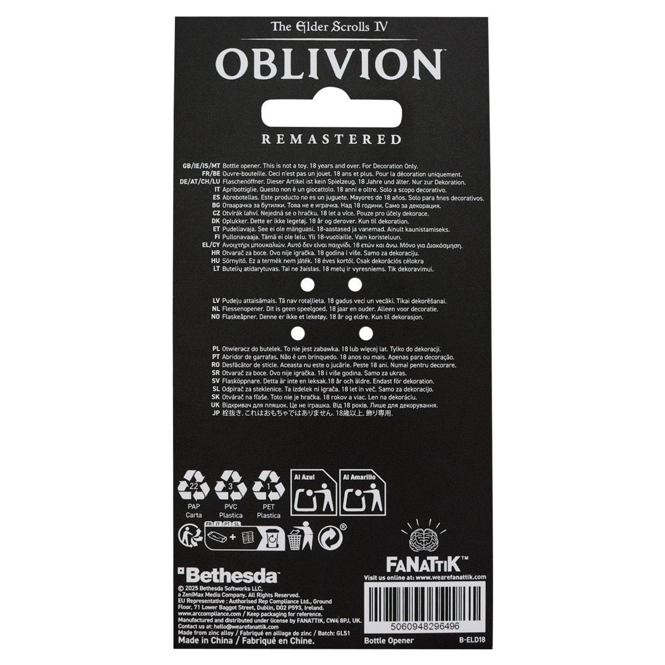 Produktbild The Elder Scrolls IV: Oblivion - Mehrune's Razor flasköppnare