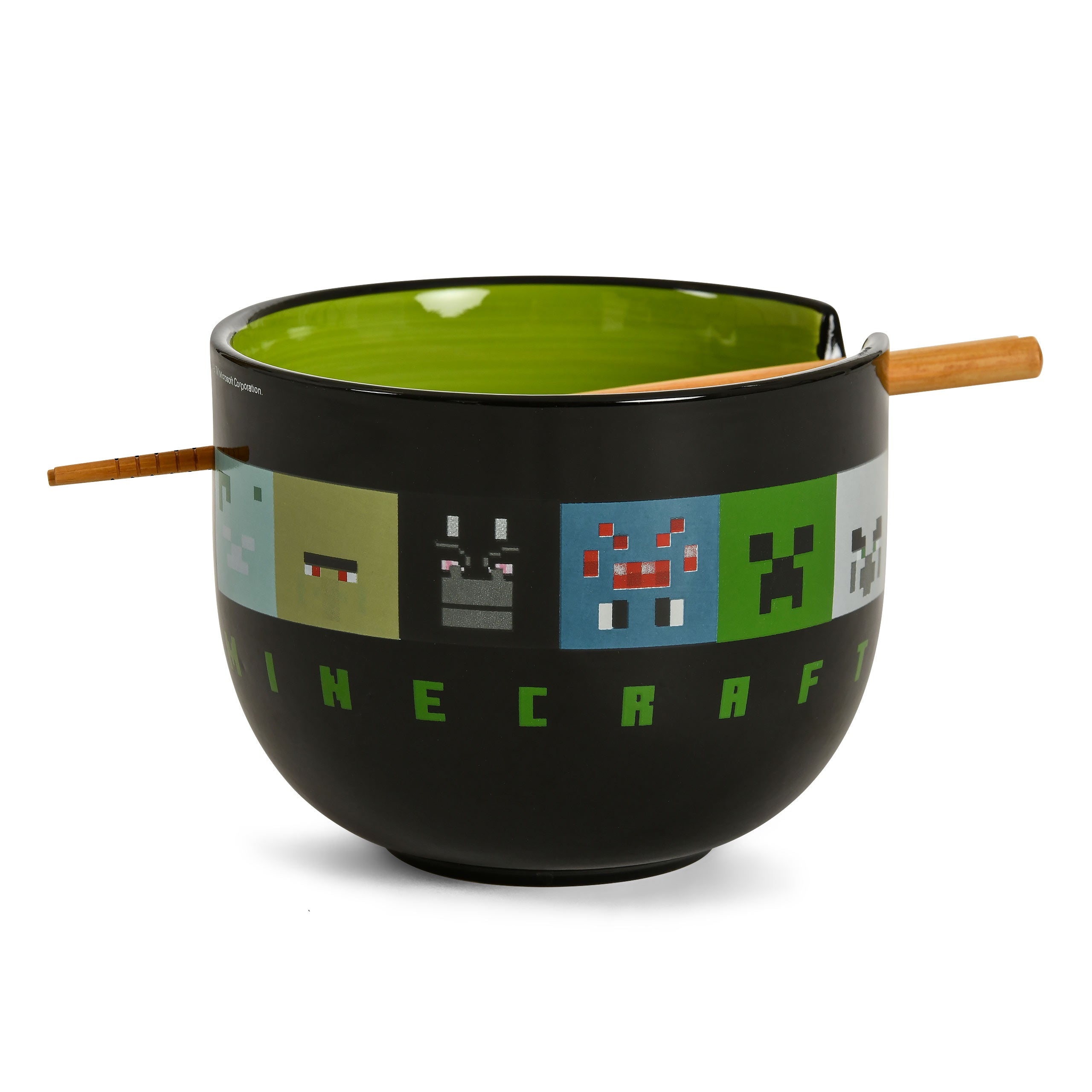 Produktbild Minecraft - Creeper Ramen Skål med Ätpinnar