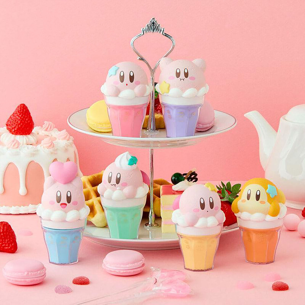 Produktbild Kirby - Chara Latte Float Case Mystery Figur 12-pack Display