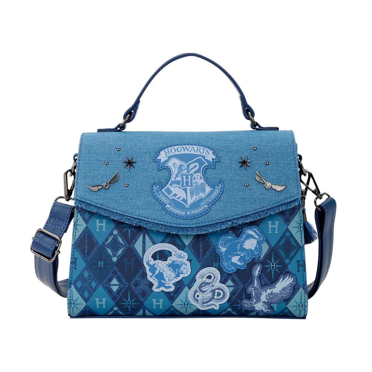 Produktbild Harry Potter – Hogwarts denim crossbody-väska