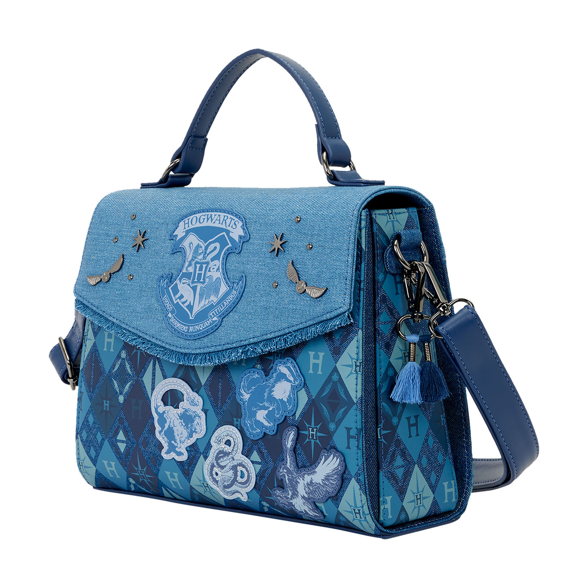 Produktbild Harry Potter – Hogwarts denim crossbody-väska
