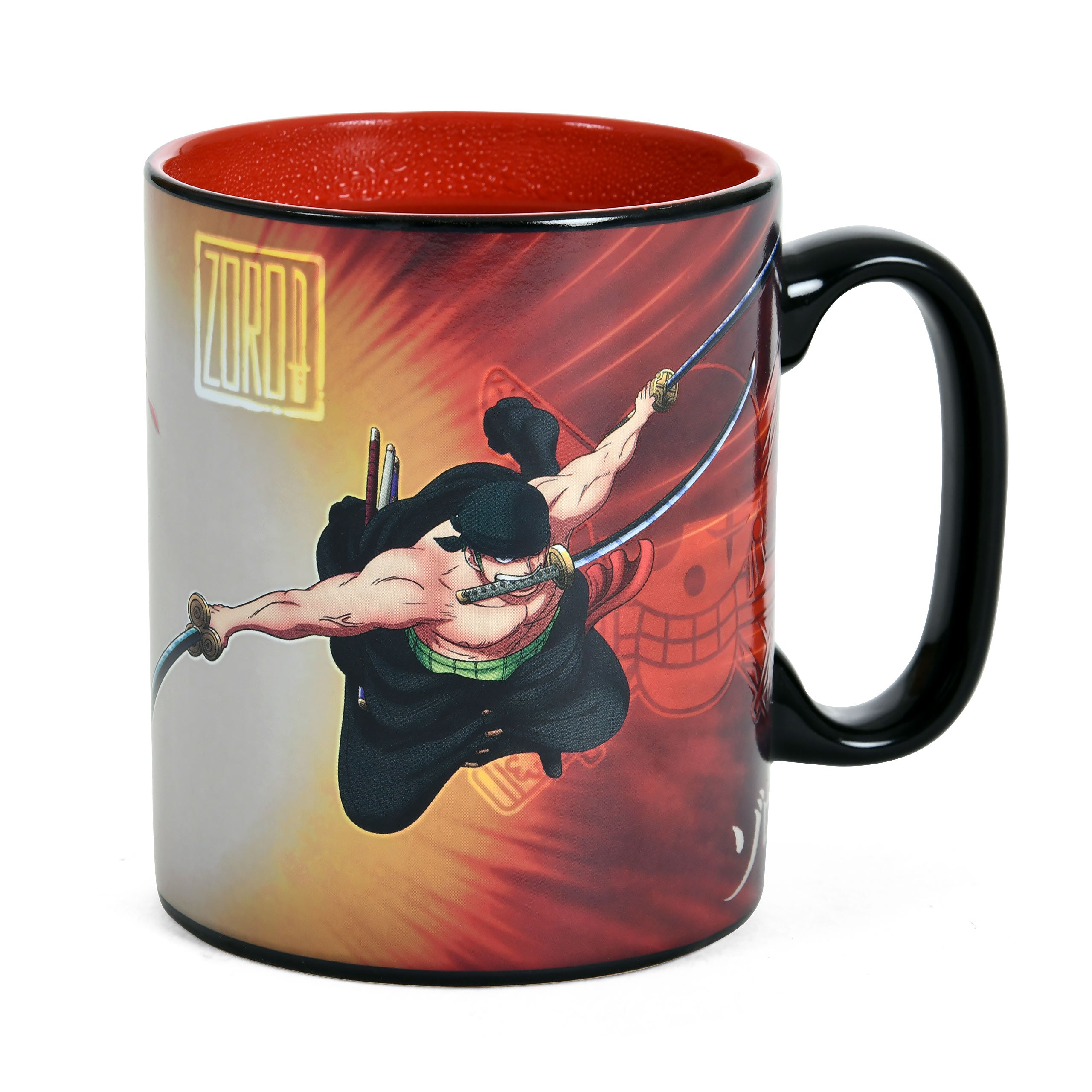 Produktbild One Piece - Zoro & Sanji värmekänslig mugg