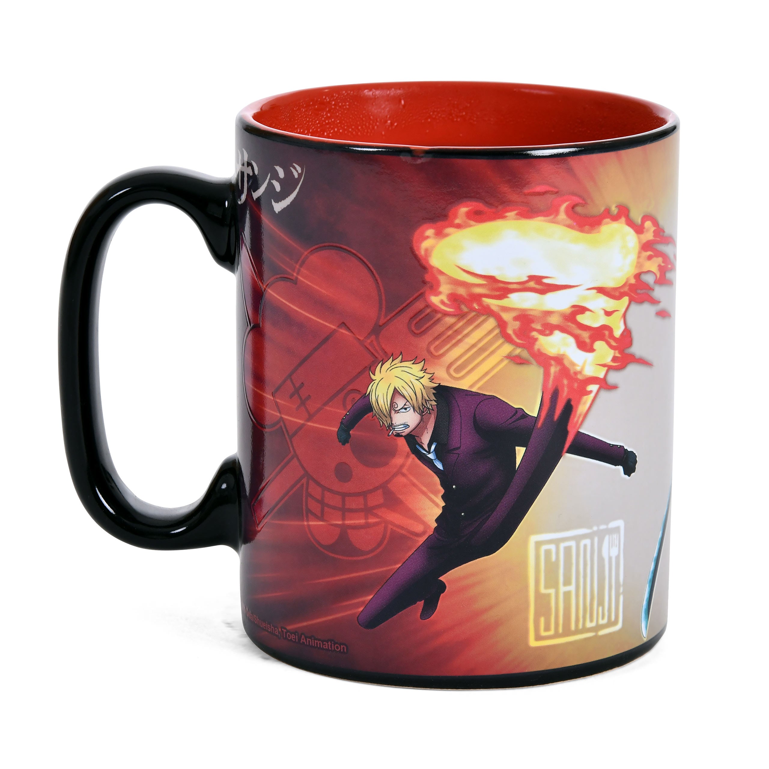 Produktbild One Piece - Zoro & Sanji värmekänslig mugg