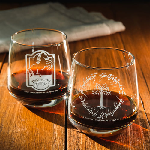 Produktbild Sagan om ringen - Stegrande Ponnyn & Gondor glas, 2-pack