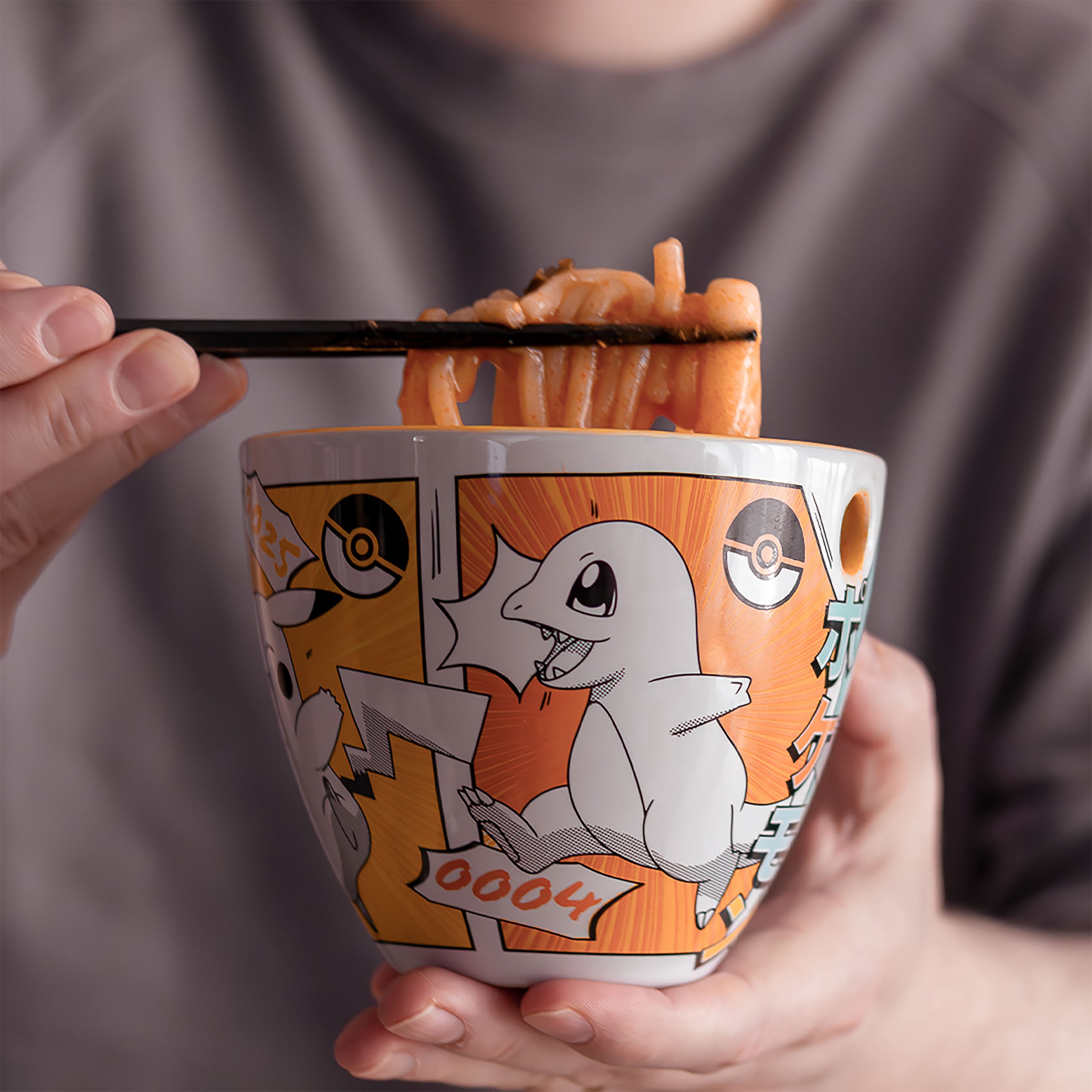 Produktbild Pokémon - Starters ramen-skål med ätpinnar
