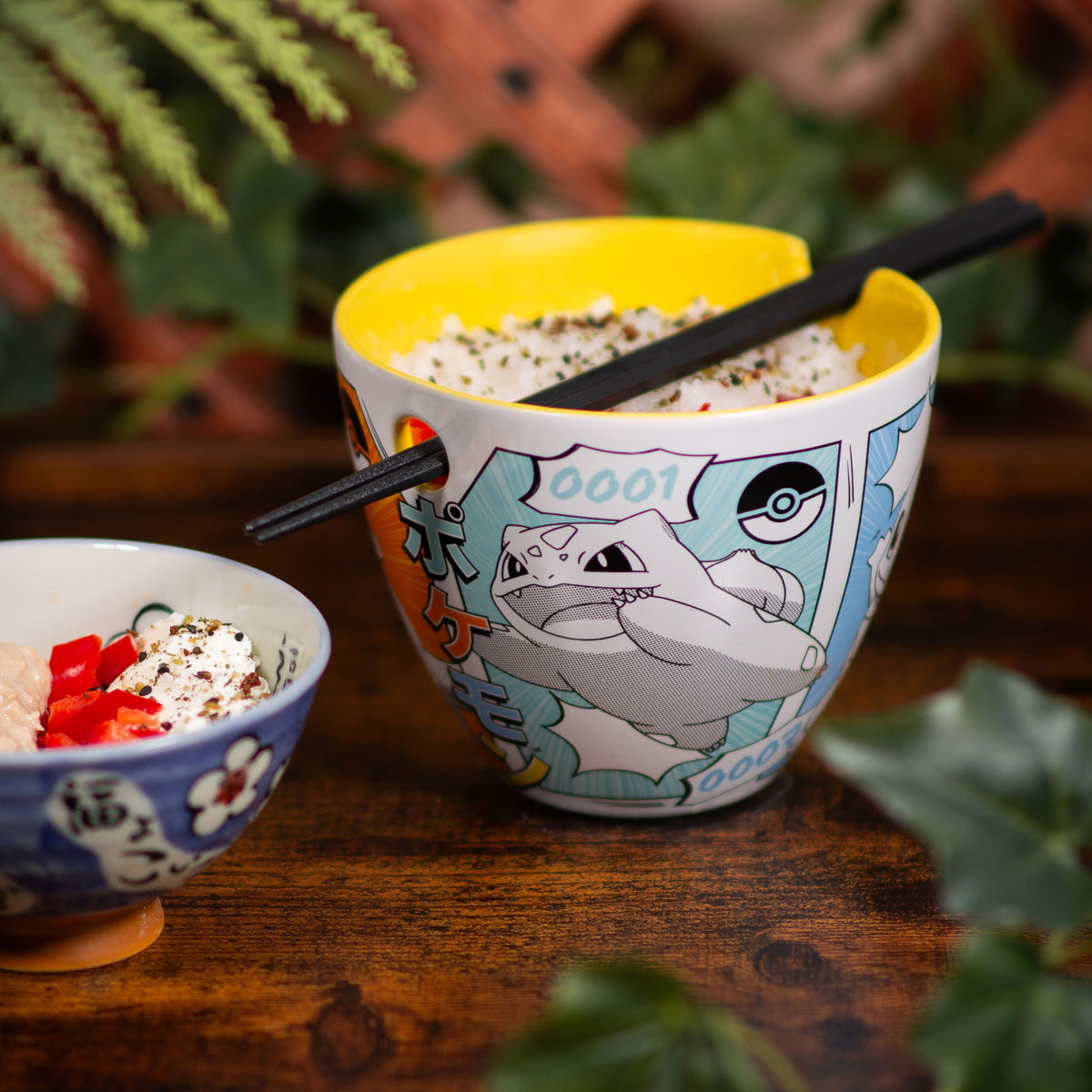 Produktbild Pokémon - Starters ramen-skål med ätpinnar
