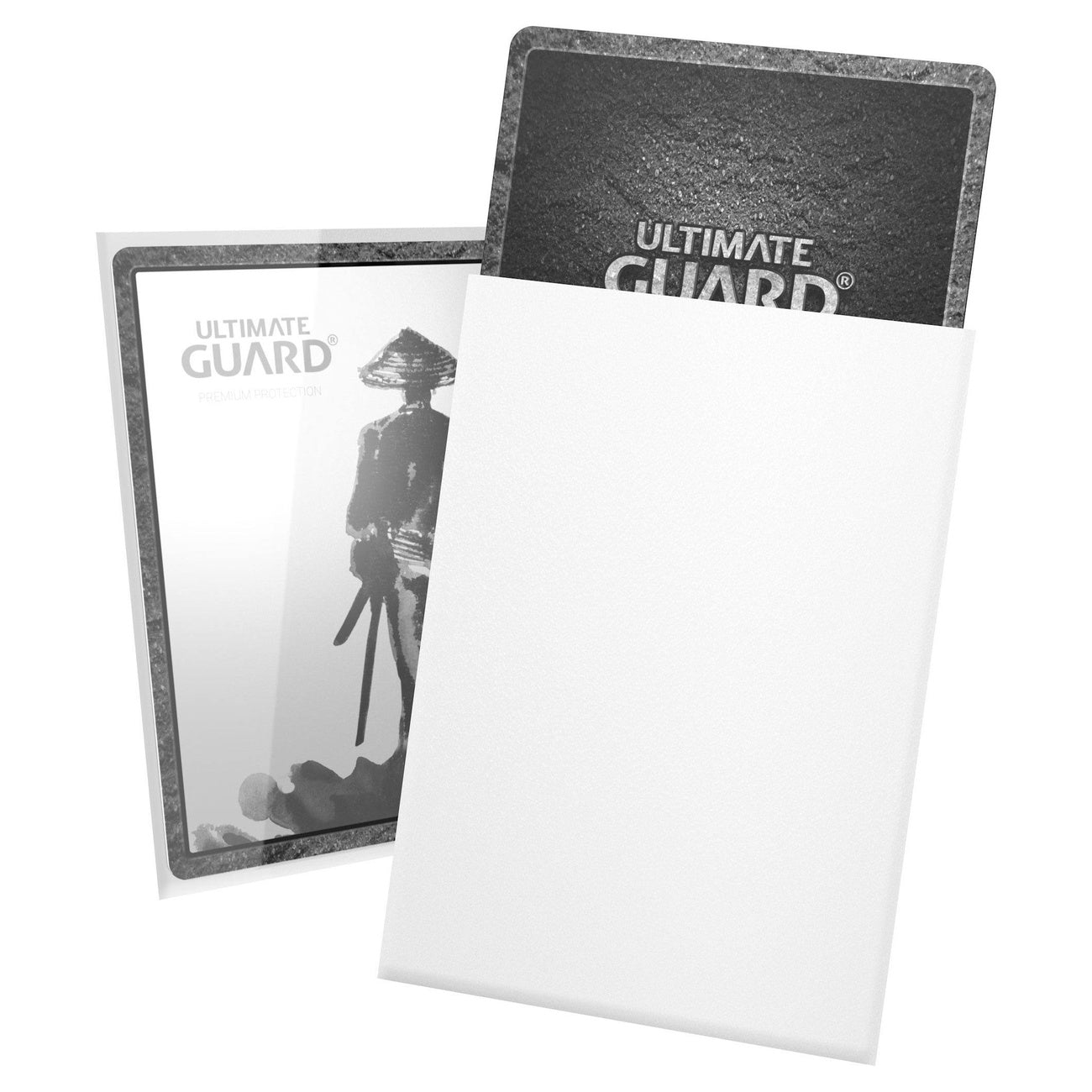 Produktbild Katana Kortfodral Vita 60 Set Ultimate Guard för TCG Japansk Storlek