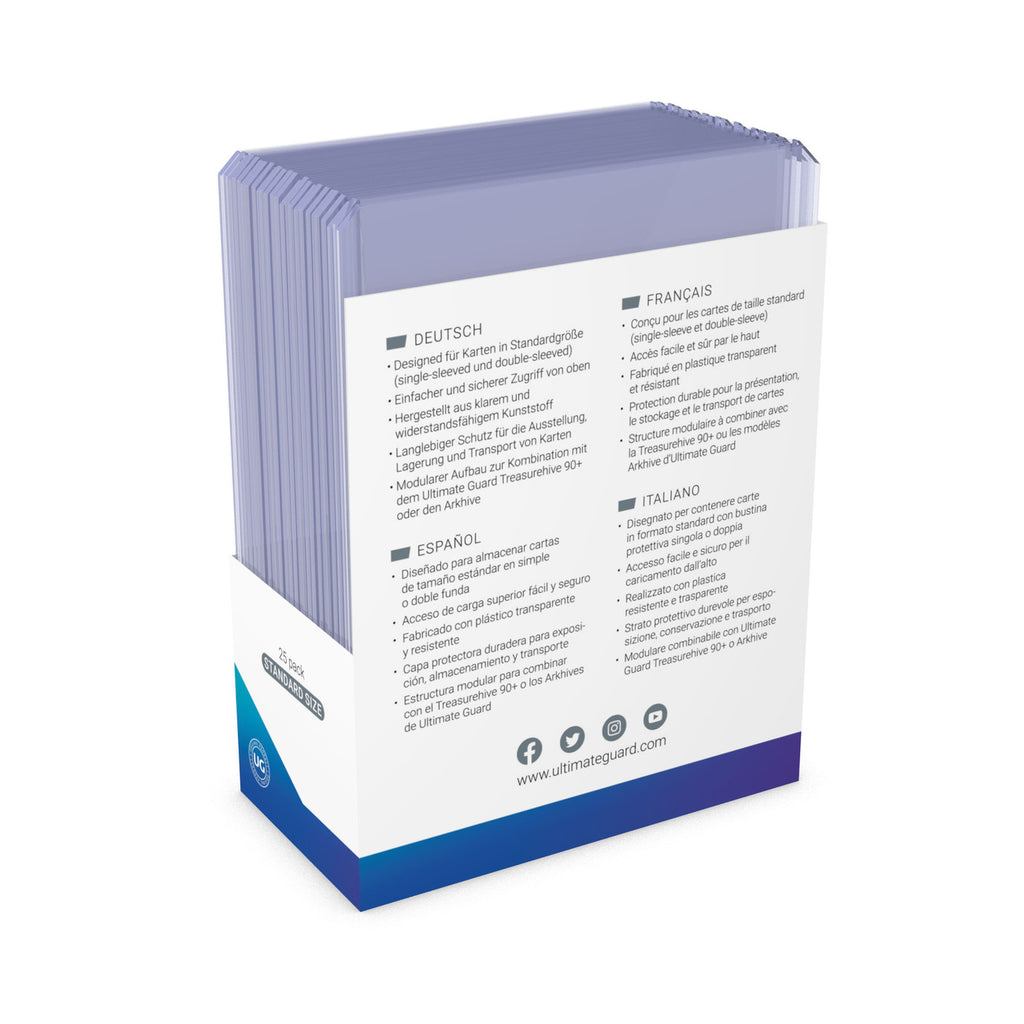 Produktbild Ultimate Guard Kortskydd Toploading 35 pt Transparent 25-pack