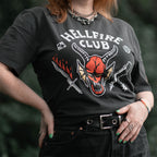 Produktbild Stranger Things - Hellfire Club T-shirt grå