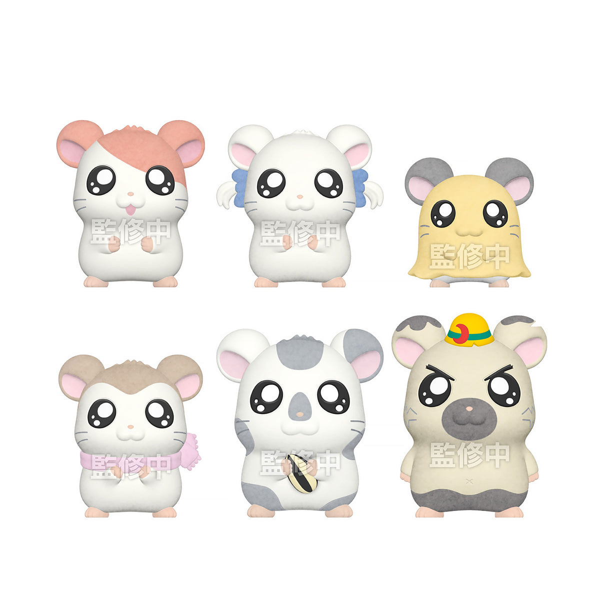 Product image Hamtaro - Flocked Doll Mystery Figure 8-Pack Display