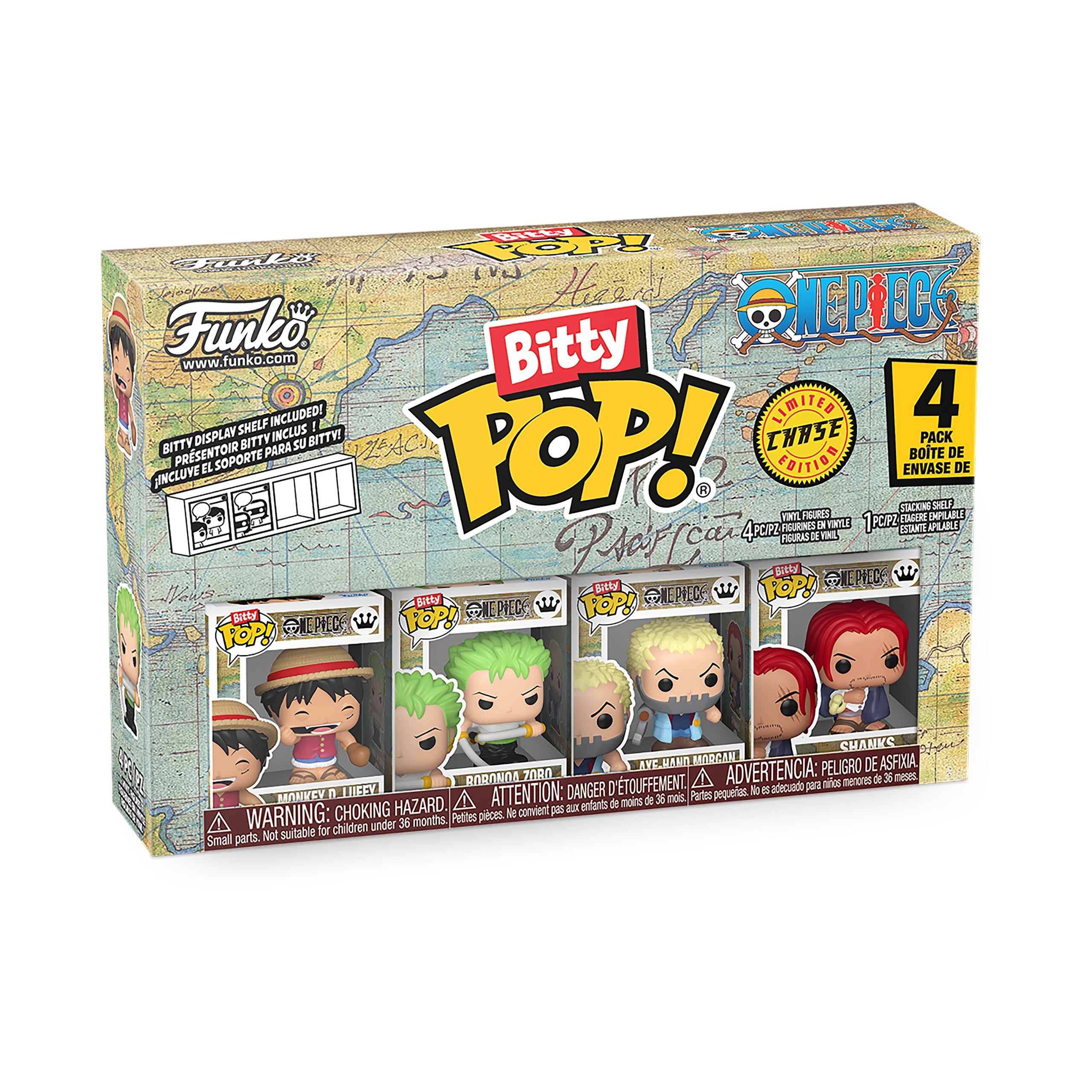 Produktbild One Piece - Funko Bitty Pop 4-pack figurset Serie 1