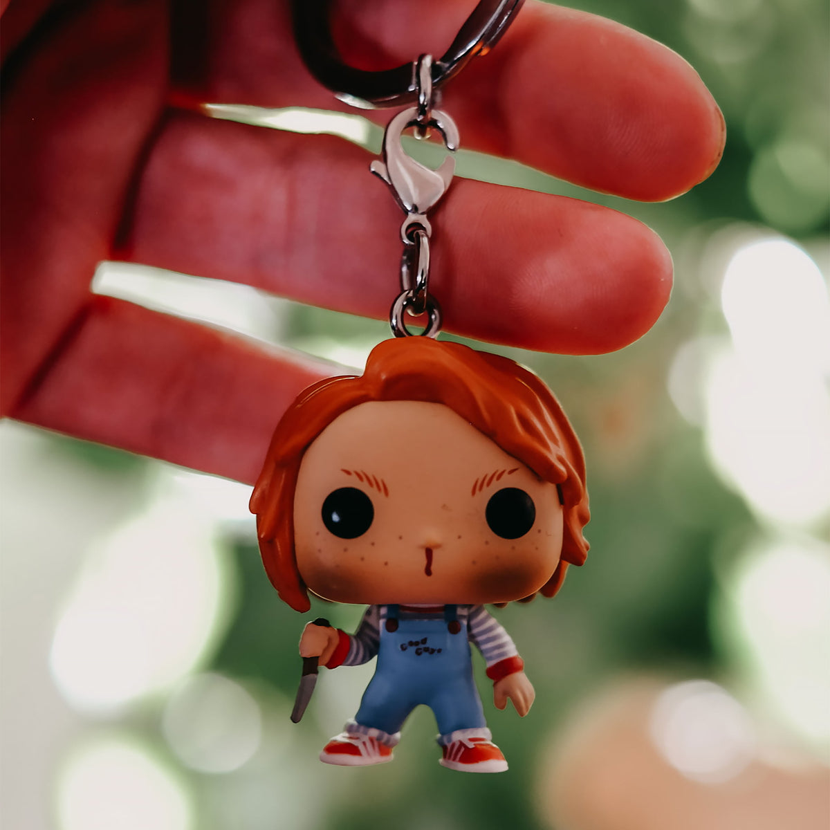 Produktbild Chucky - Scarred Chucky Funko Pop nyckelring