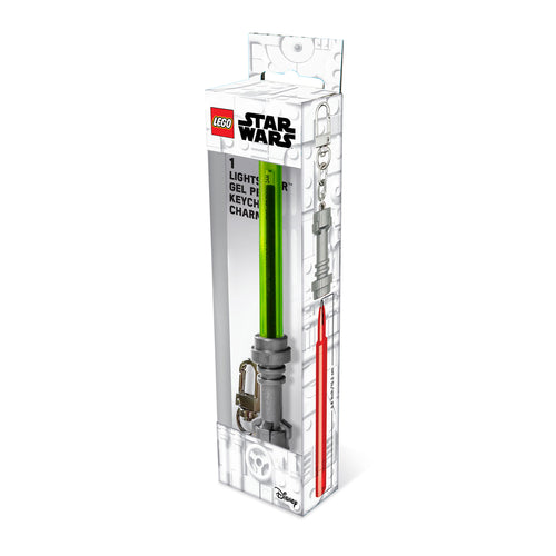 Produktbild Star Wars - LEGO Ljussabel-gelpenna med karbinhake - grön